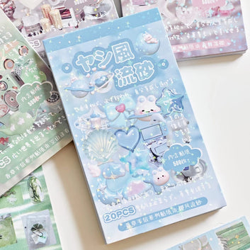 Souvenir Retro Series Japanese Sticker Book