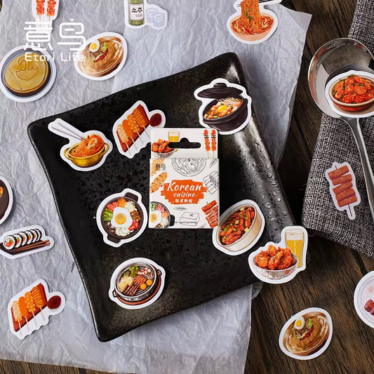 Korean Cuisine Series Sticker Book