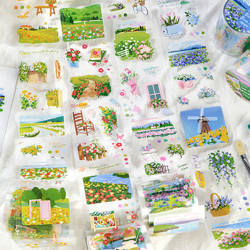 Only Flowers Know Series Die Cutting PET Tape