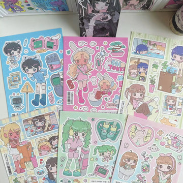 Sweet Shibuya Girl Series korean Sticker Sheet