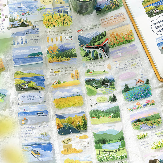 Road Scenery Series PET Tape