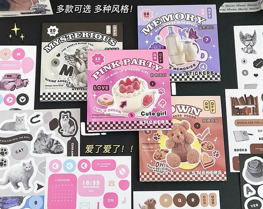 Retro Sticker Book