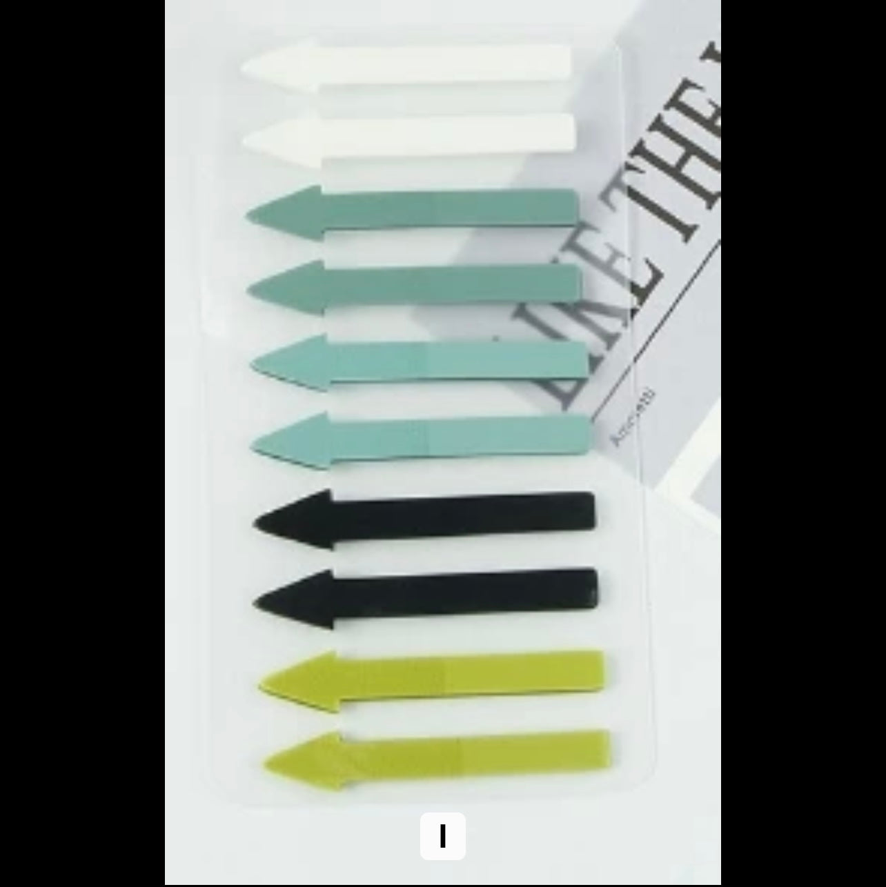 Arrow Shaped translucent Sticky notes - Journal Carnival