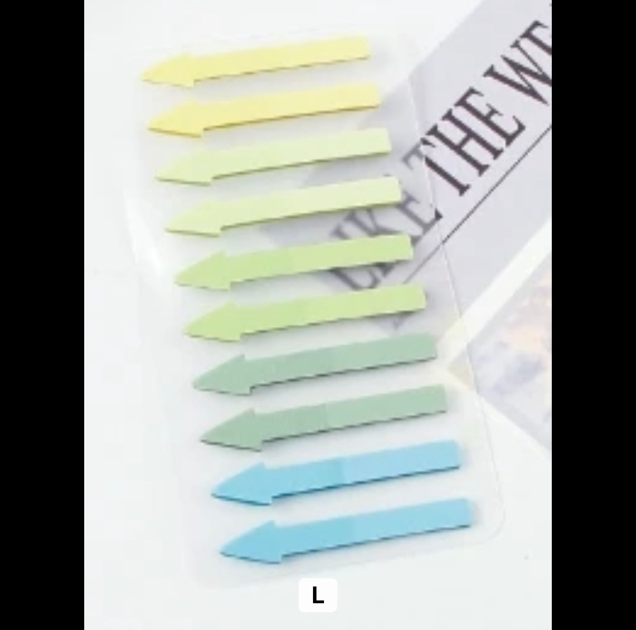 Arrow Shaped translucent Sticky notes - Journal Carnival