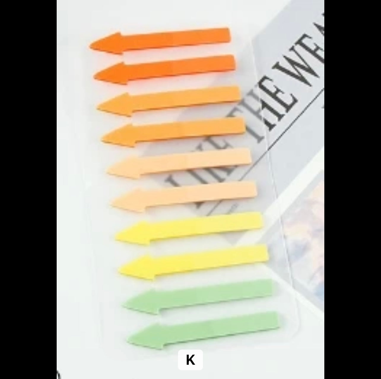 Arrow Shaped translucent Sticky notes - Journal Carnival