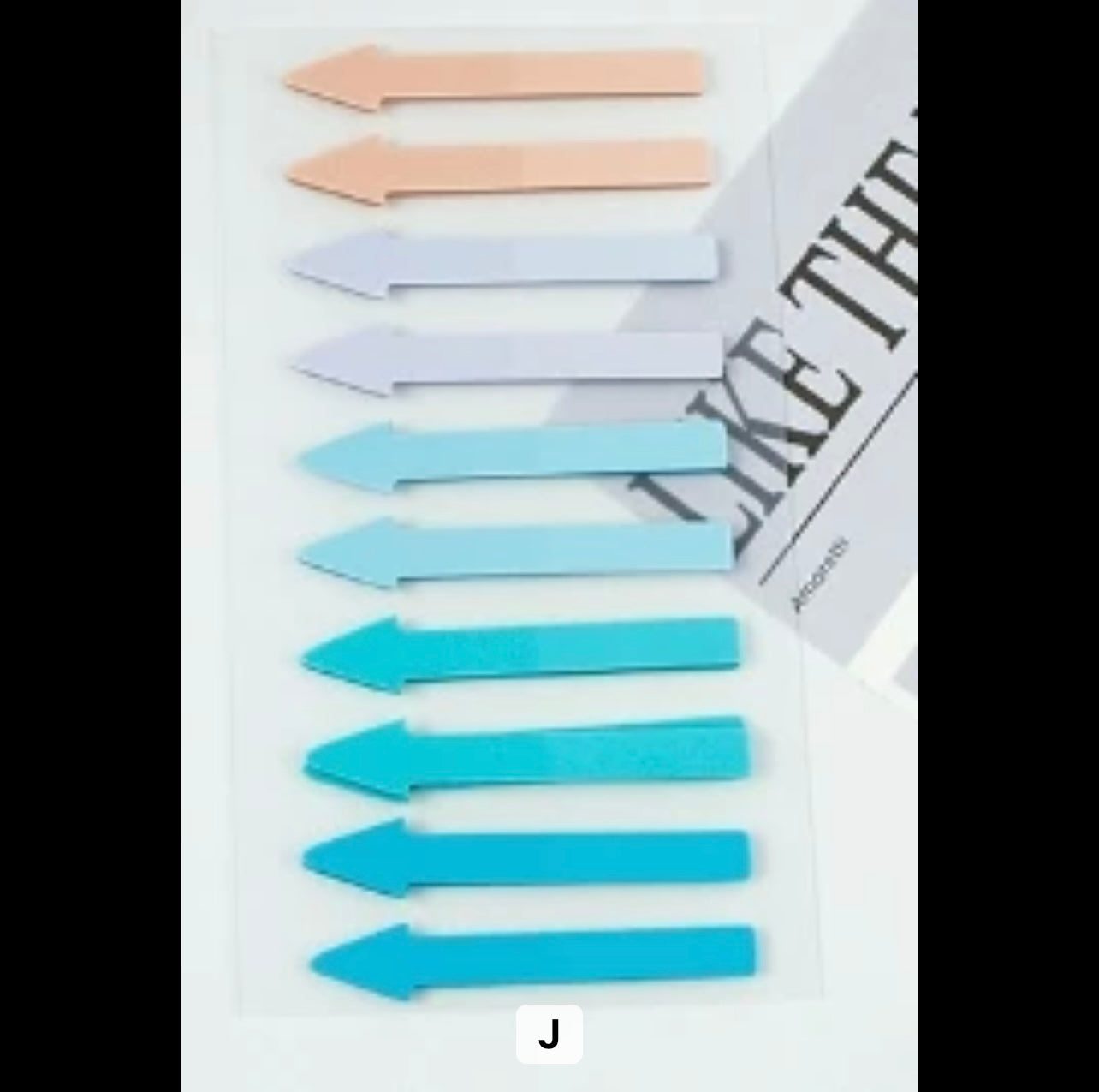Arrow Shaped translucent Sticky notes - Journal Carnival