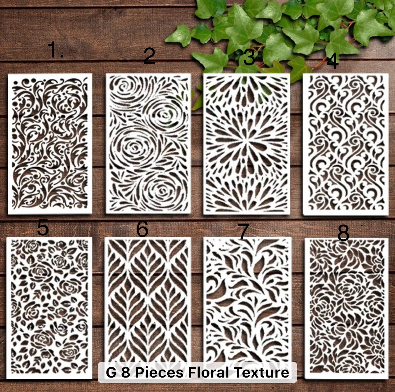 Textured Art Painting Reusable Stencil