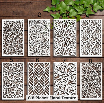 Textured Art Painting Reusable Stencil