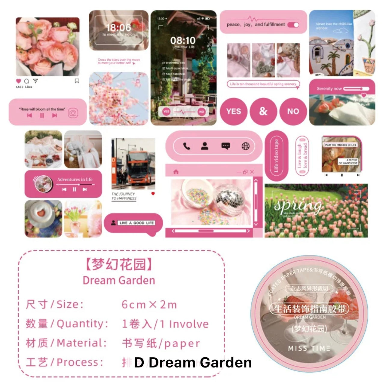 Life Decoration Guide Series Tape - Journal Carnival