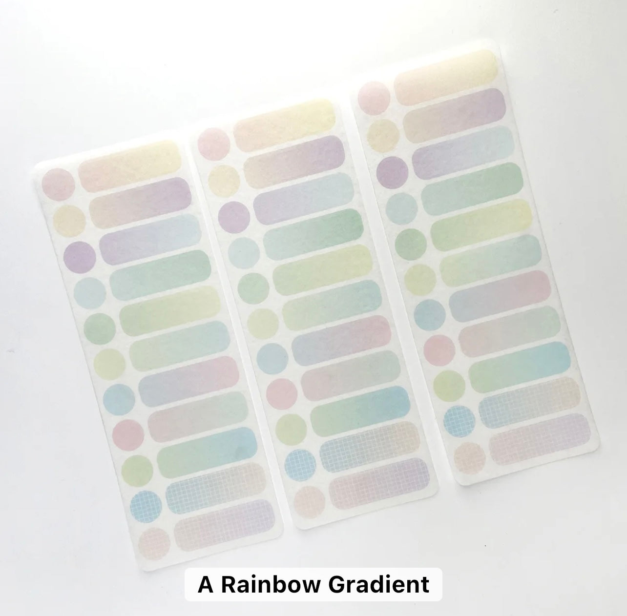 Solid Color Plaid Label Sticker - Journal Carnival