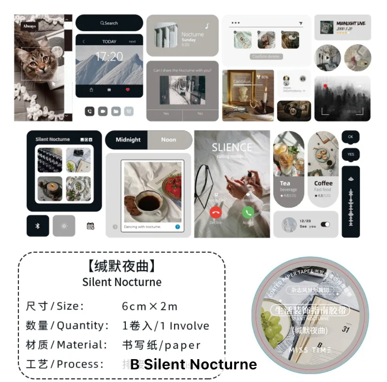 Life Decoration Guide Series Tape - Journal Carnival