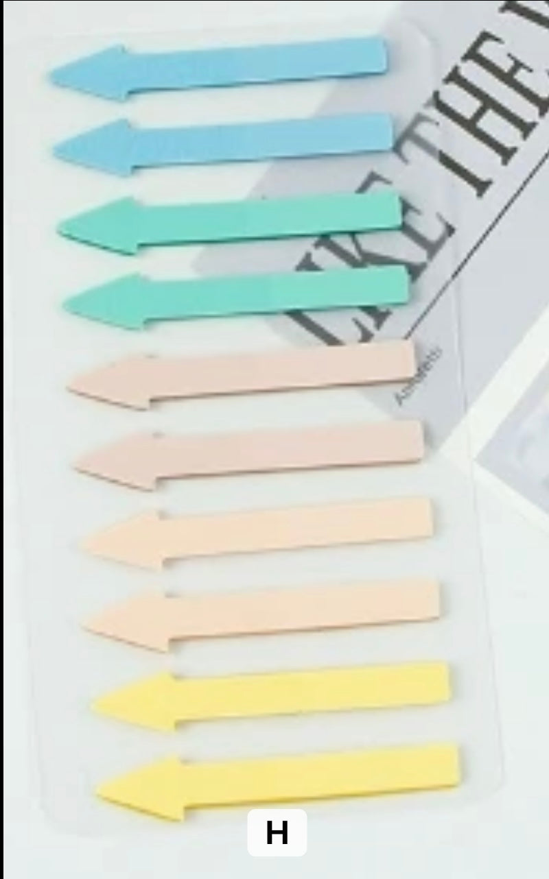 Arrow Shaped translucent Sticky notes - Journal Carnival