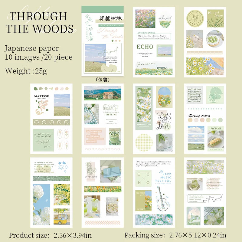 landscaping Washi Sticker Book - Journal Carnival