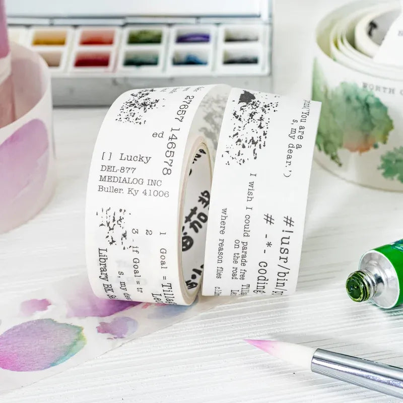 Watercolored Decorative Washi Tape - Journal Carnival