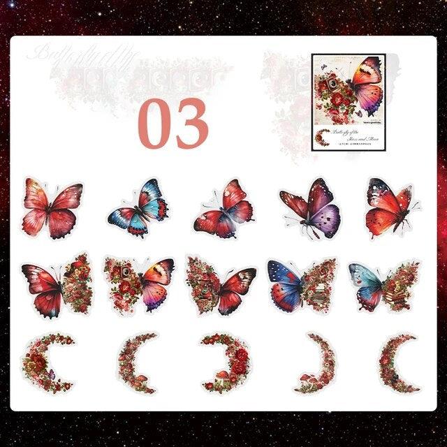 Starmoon Butterfly Series Decorative Stickers - Journal Carnival