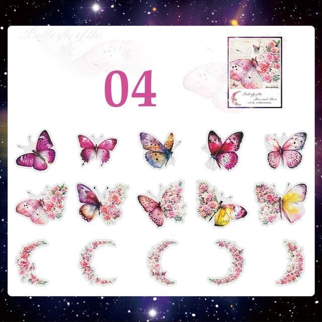 Starmoon Butterfly Series Decorative Stickers - Journal Carnival