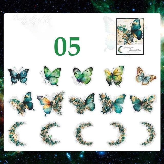 Starmoon Butterfly Series Decorative Stickers - Journal Carnival