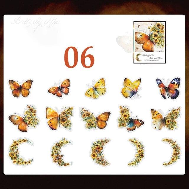 Starmoon Butterfly Series Decorative Stickers - Journal Carnival