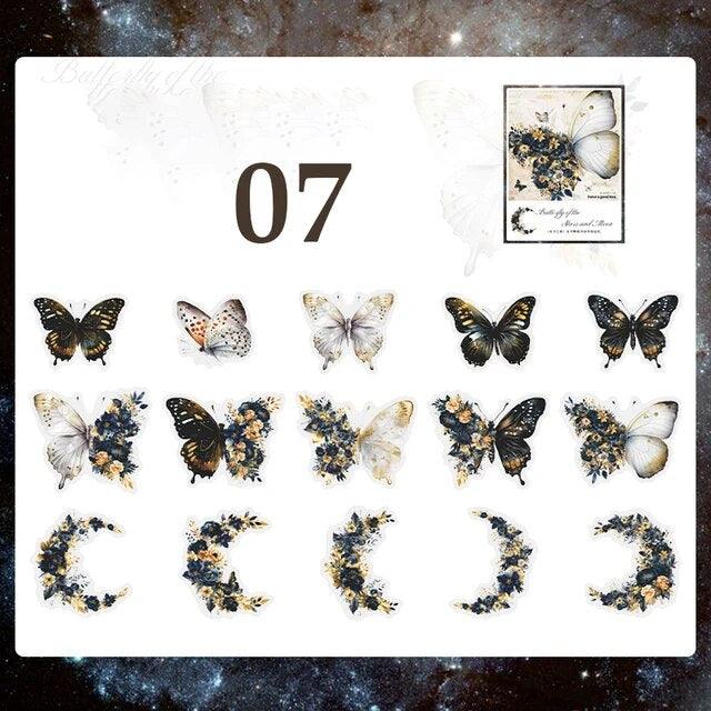 Starmoon Butterfly Series Decorative Stickers - Journal Carnival