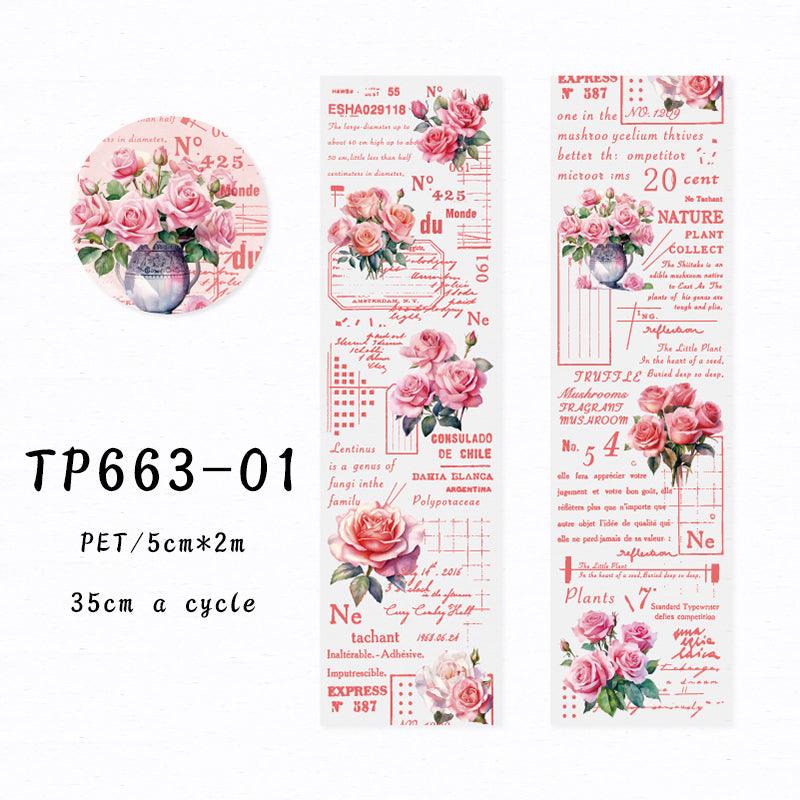 The Lyric of Roses series Pet Tape - Journal Carnival