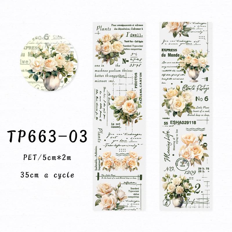 The Lyric of Roses series Pet Tape - Journal Carnival