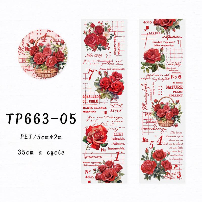 The Lyric of Roses series Pet Tape - Journal Carnival