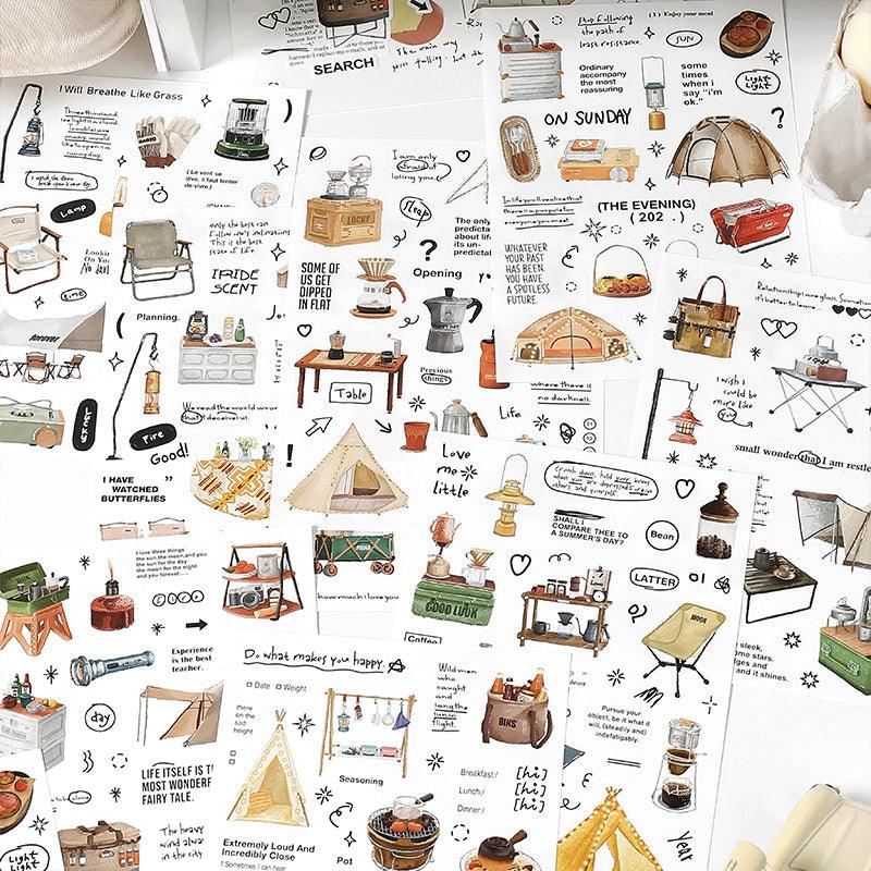 Camping program series sticker - Journal Carnival