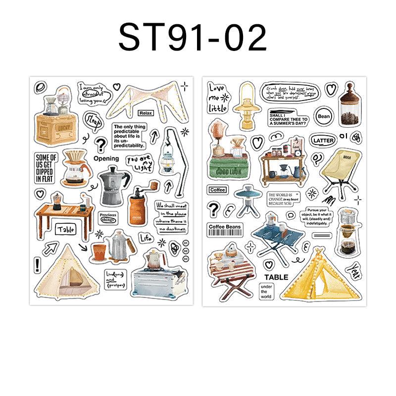 Camping program series sticker - Journal Carnival