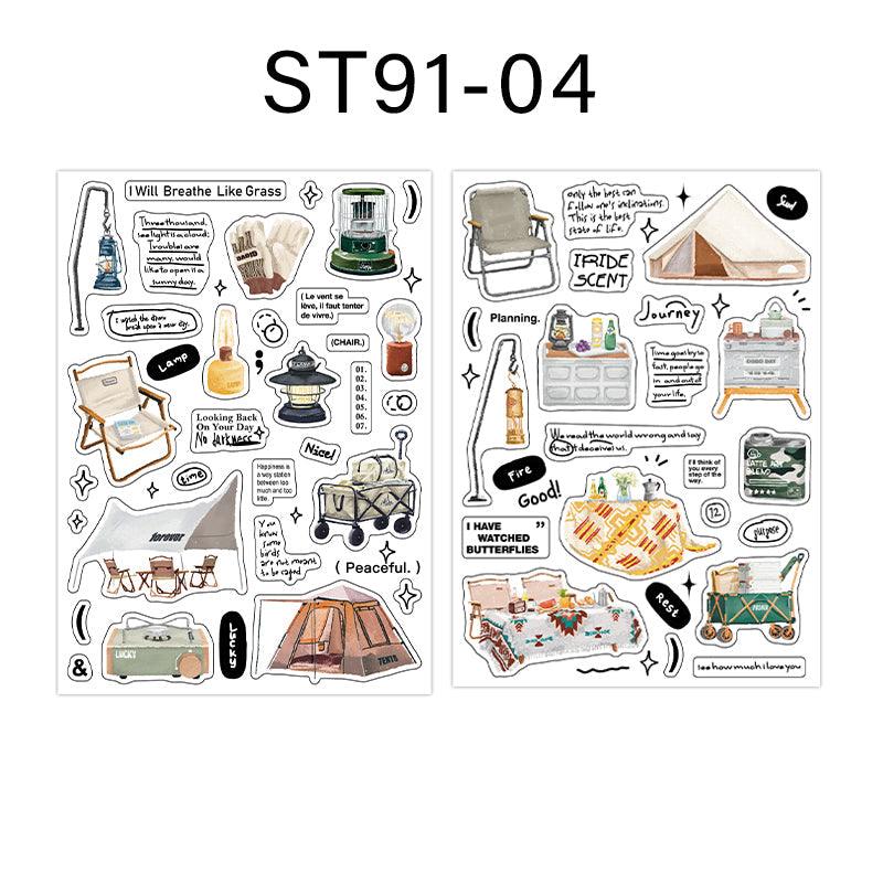 Camping program series sticker - Journal Carnival