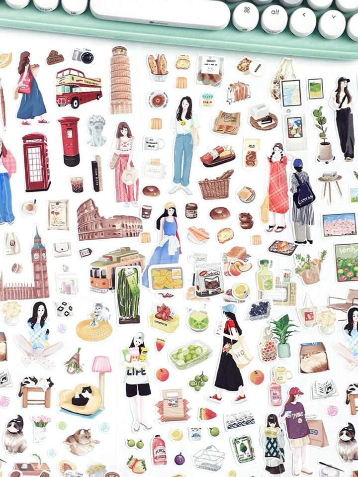 City walk Series Journal Stickers - Journal Carnival