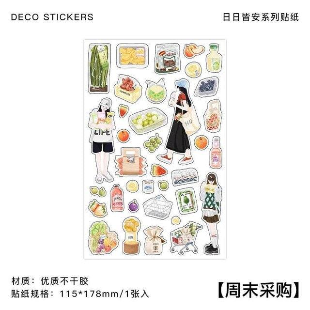 City walk Series Journal Stickers - Journal Carnival