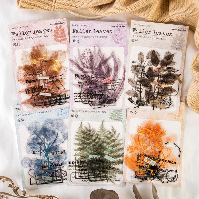 Whispering of Leaves series sticker - Journal Carnival