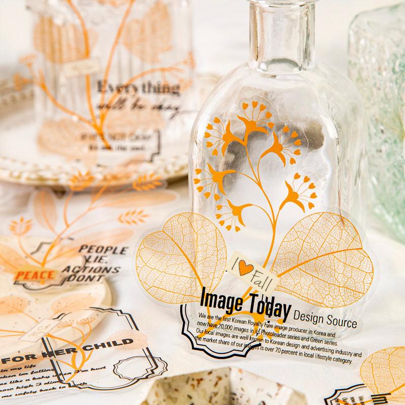 Whispering of Leaves series sticker - Journal Carnival