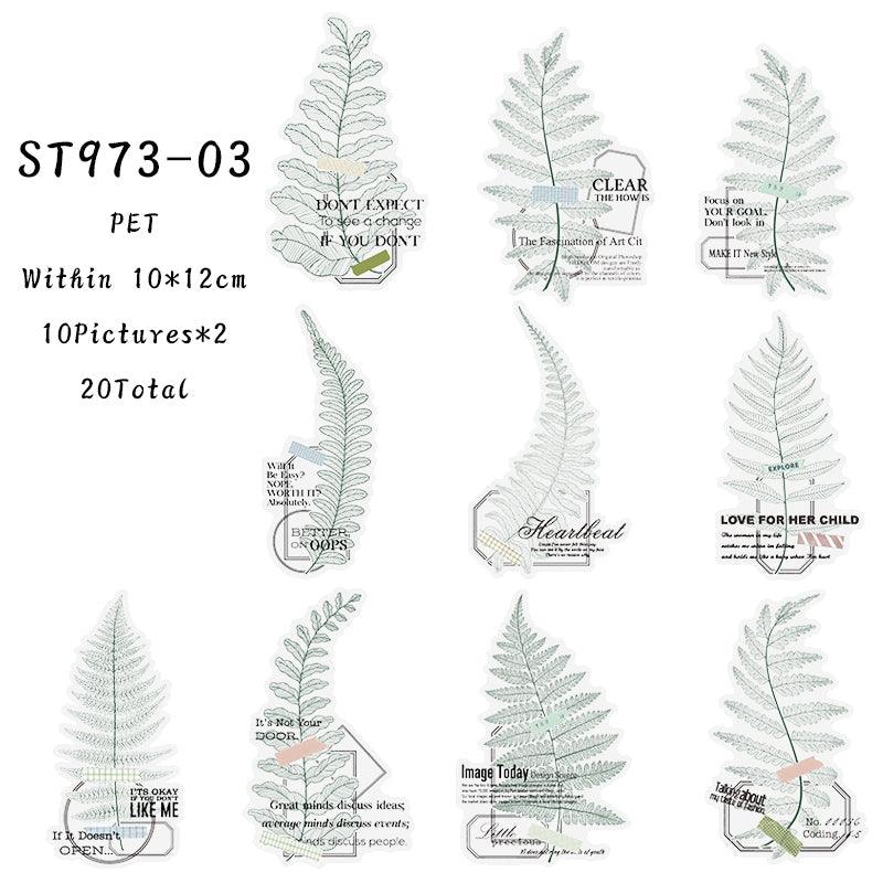 Whispering of Leaves series sticker - Journal Carnival