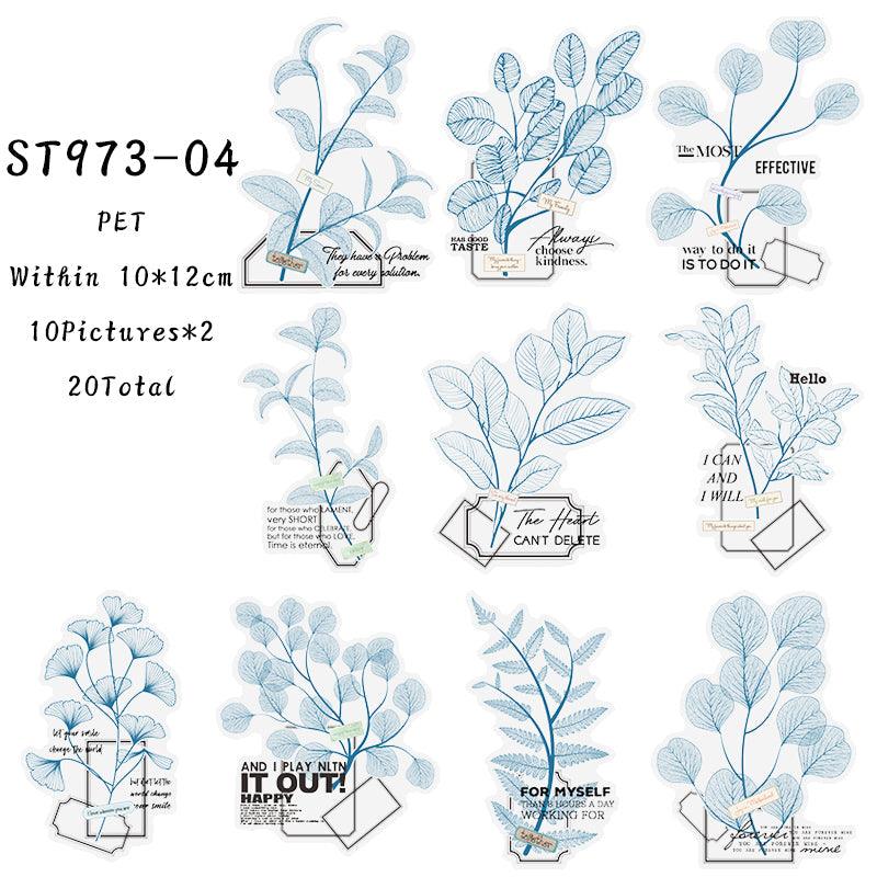 Whispering of Leaves series sticker - Journal Carnival