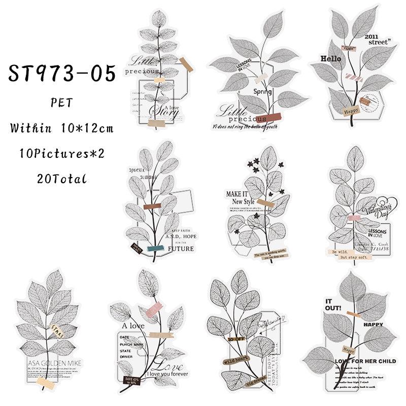 Whispering of Leaves series sticker - Journal Carnival