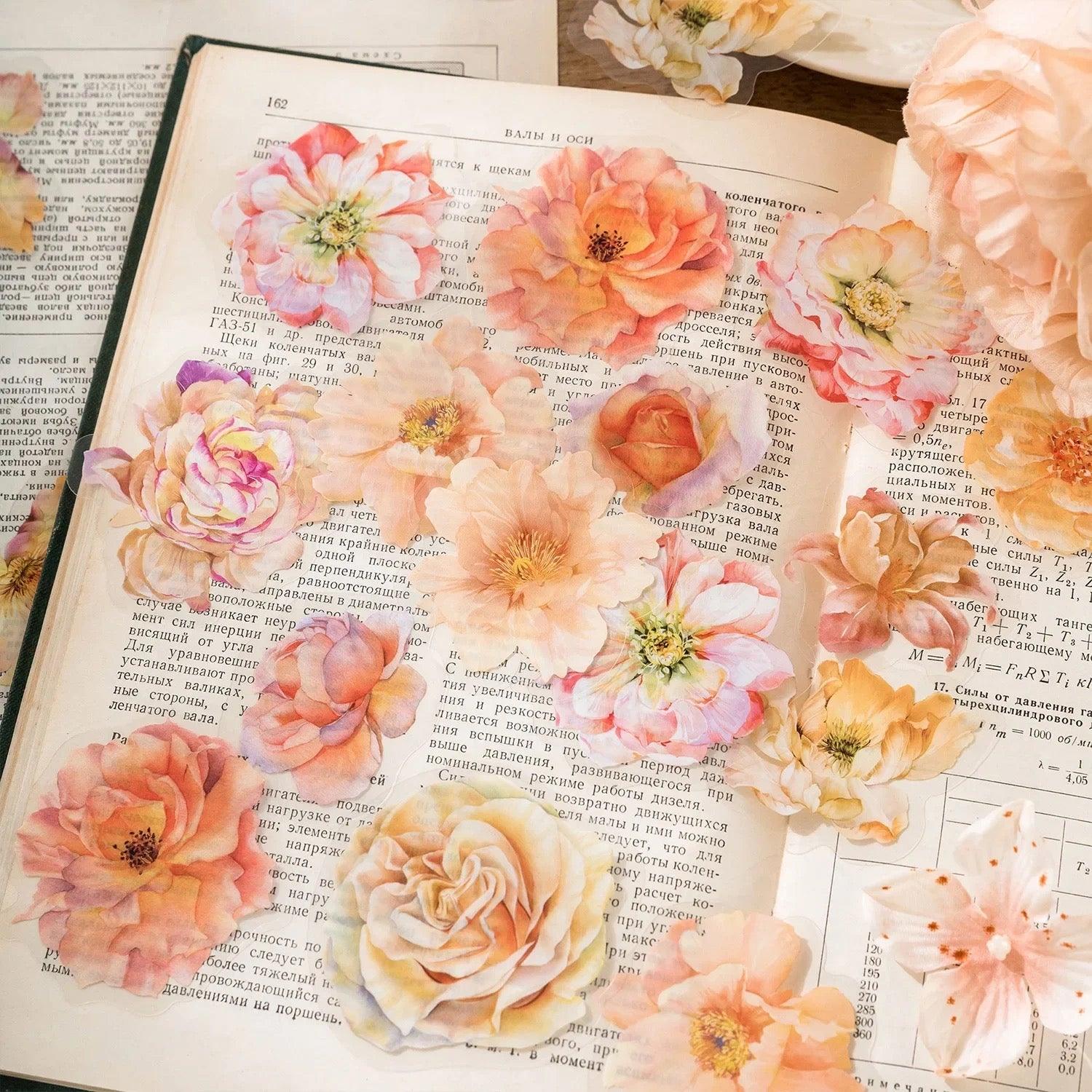 Dream in Flowers Series Pet Stickers - Journal Carnival