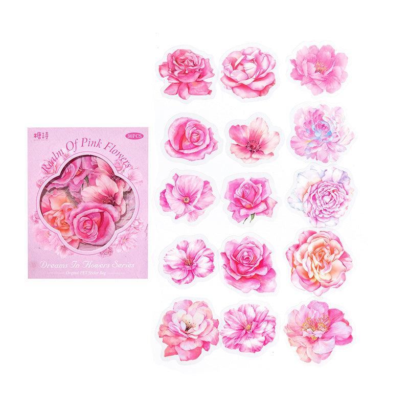 Dream in Flowers Series Pet Stickers - Journal Carnival