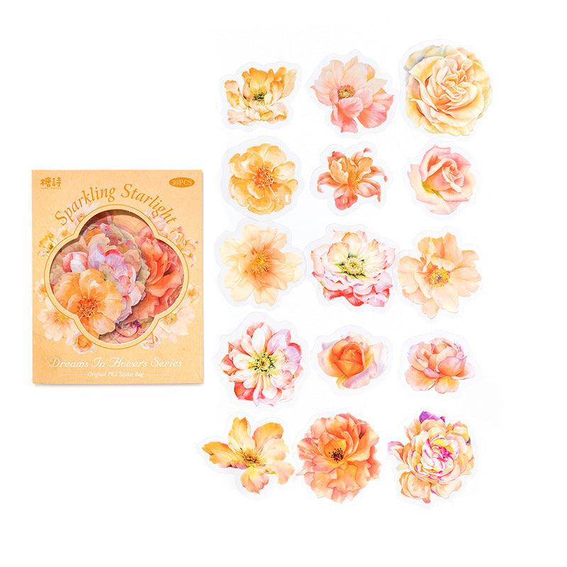 Dream in Flowers Series Pet Stickers - Journal Carnival