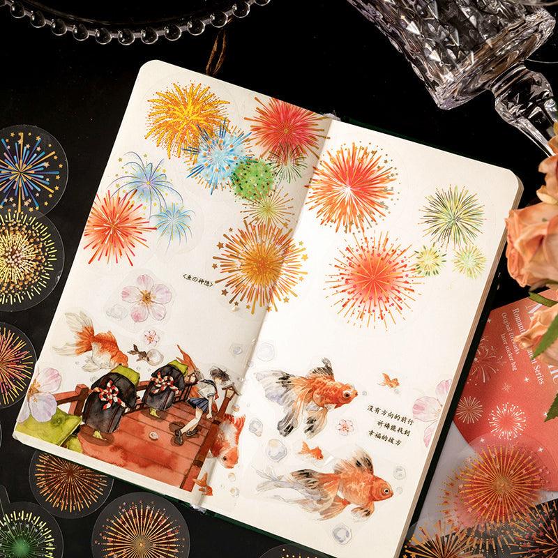 Fireworks Holographic Pet Stickers - Journal Carnival