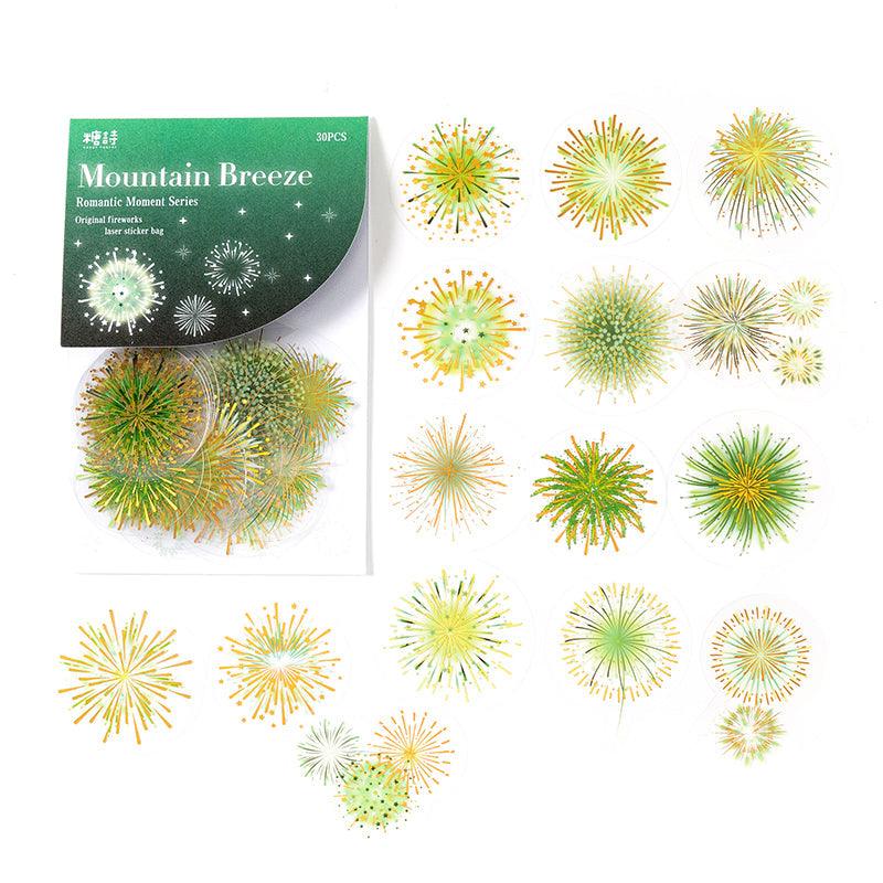 Fireworks Holographic Pet Stickers - Journal Carnival