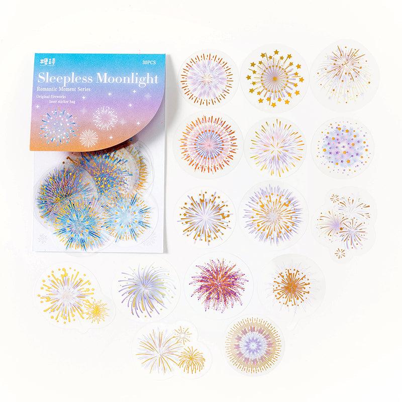 Fireworks Holographic Pet Stickers - Journal Carnival