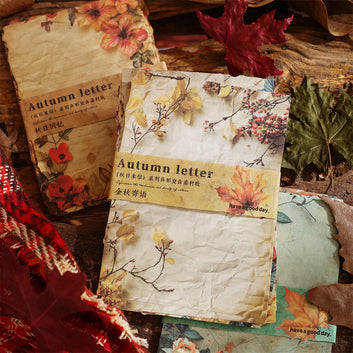 Autumn Letter Series Scrapbook Paper