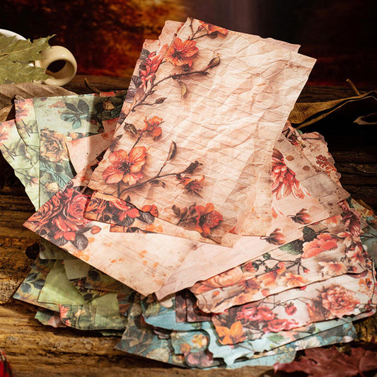 Autumn Letter Series Scrapbook Paper
