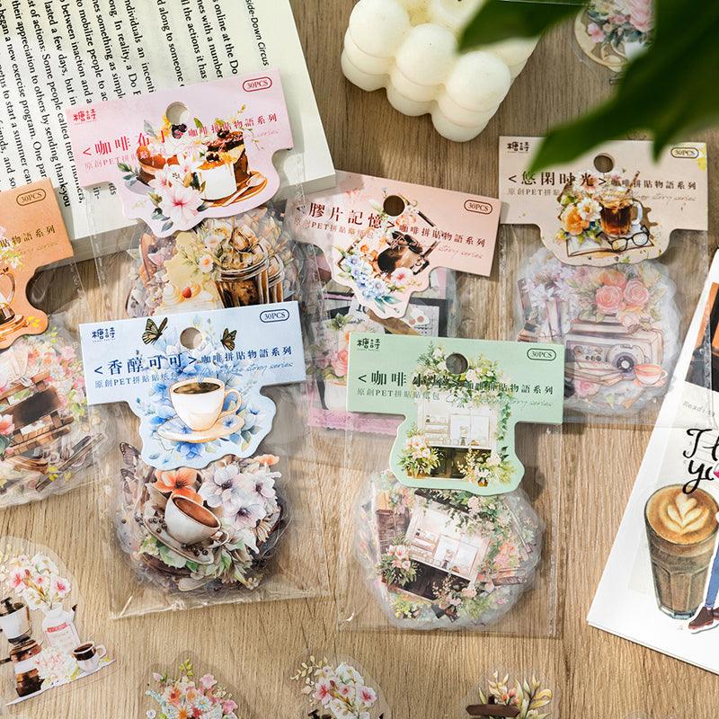 Coffee collage story series sticker - Journal Carnival