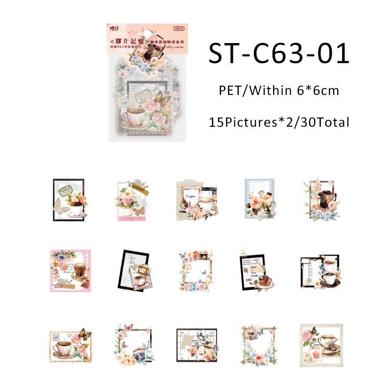 Coffee collage story series sticker - Journal Carnival
