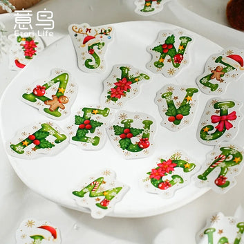 Christmas sticker box