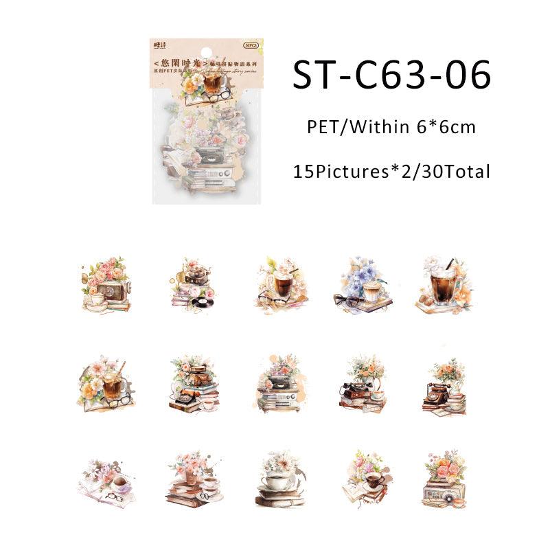 Coffee collage story series sticker - Journal Carnival