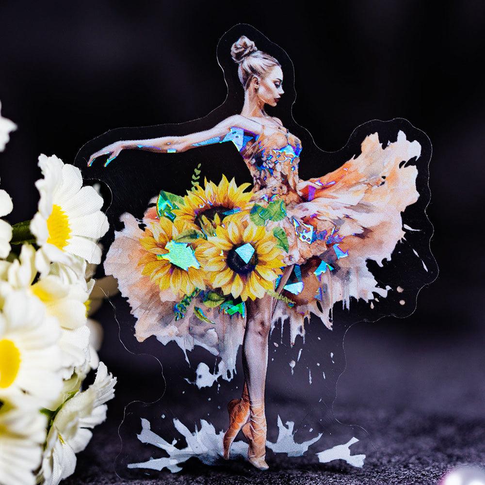 Graceful Dance Series Girl Stickers - Journal Carnival