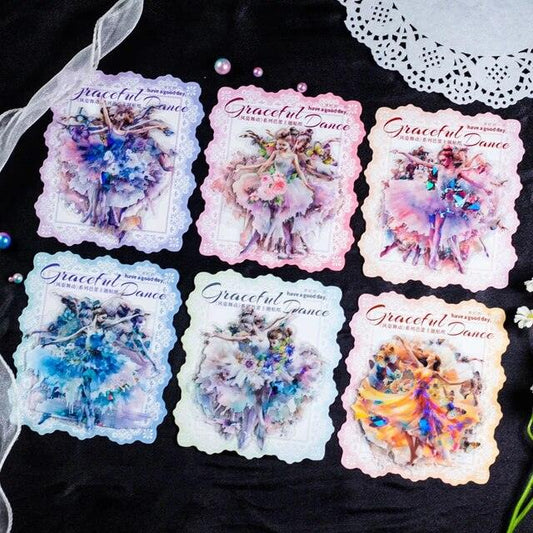 Graceful Dance Series Girl Stickers